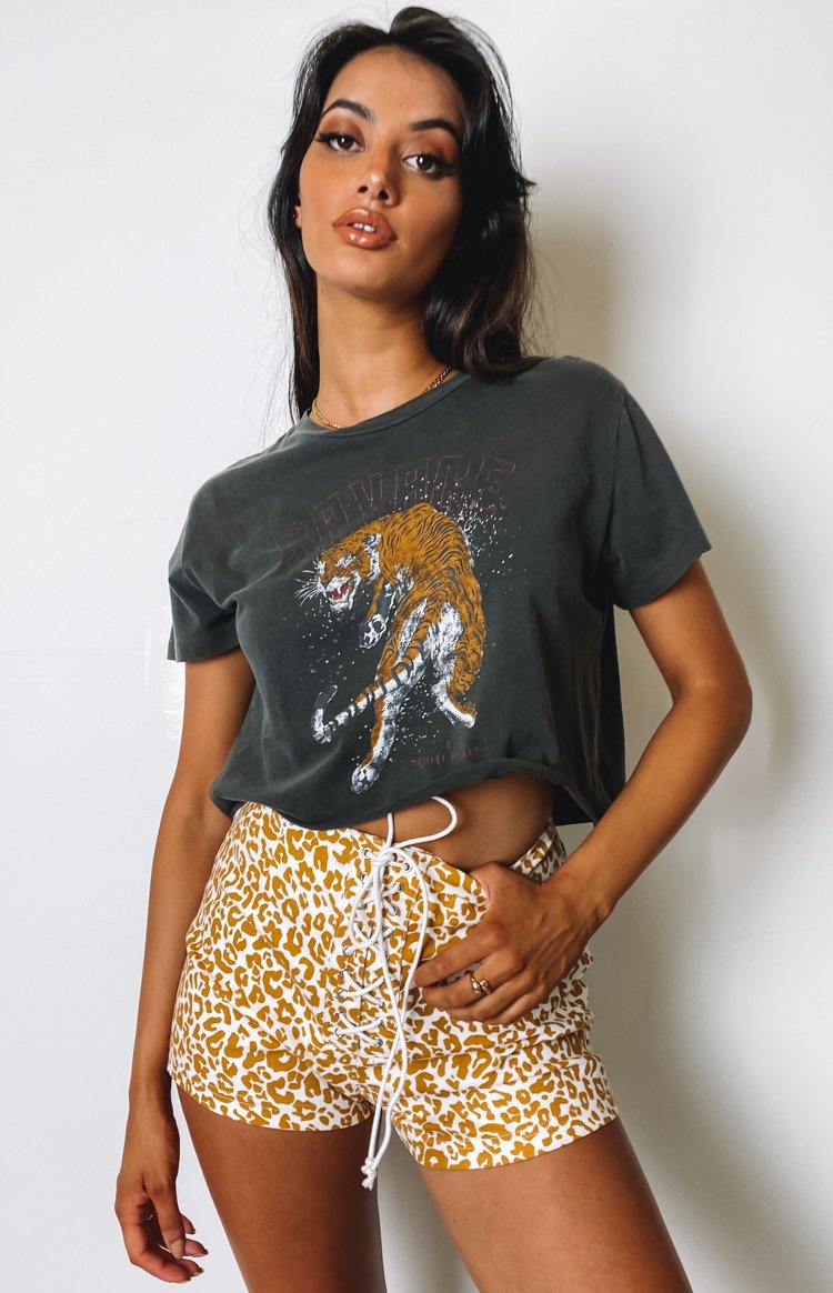 Schools Out Shorts Leopard Image