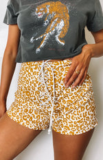 Schools Out Shorts Leopard Image
