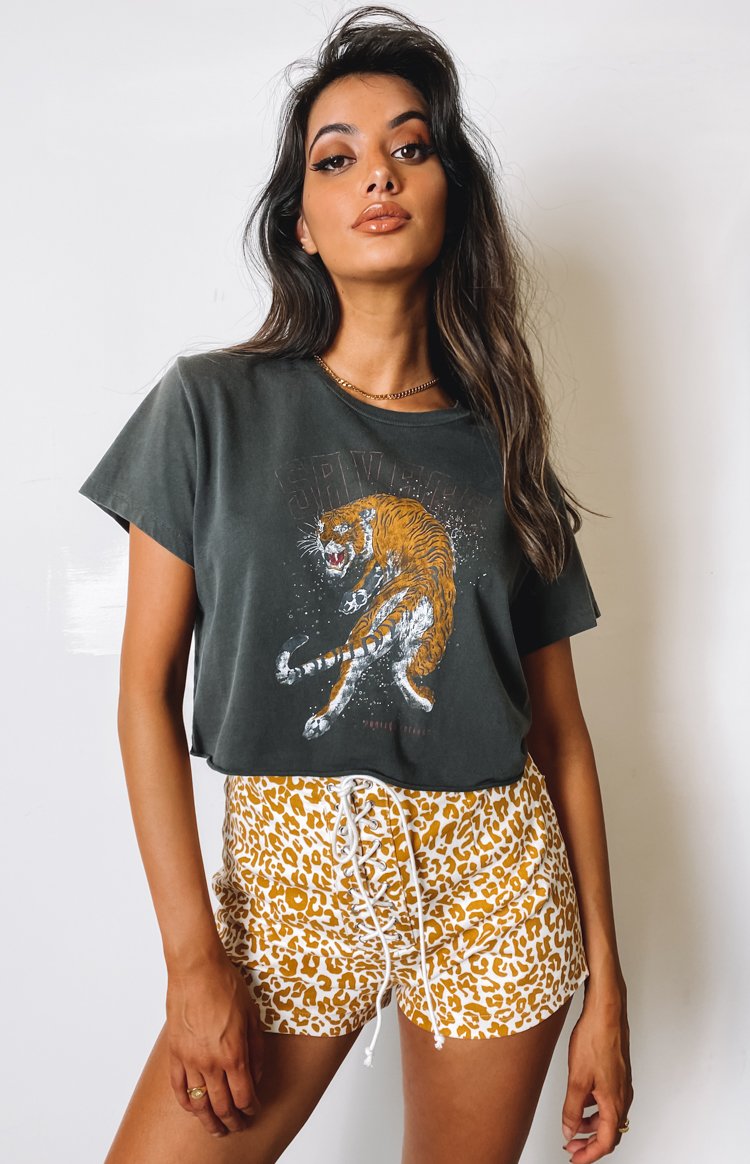 Schools Out Shorts Leopard Image