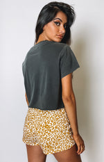 Schools Out Shorts Leopard Image