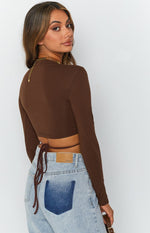 Serena Crop Top Brown Image