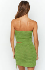 Stella Green Strapless Crochet Top Image