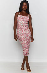 Stepford Midi Dress Rose Print Image