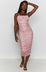 Stepford Midi Dress Rose Print Image
