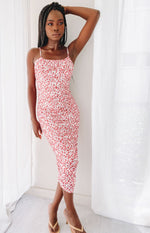 Stepford Midi Dress Rose Print Image