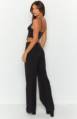 Tasha Black Mid Rise Pant Image