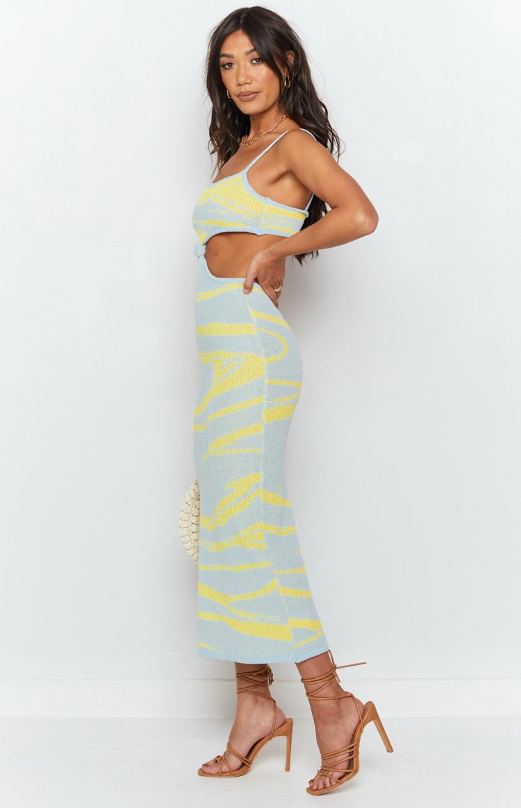 Townes Knit Midi Dress Blue Image
