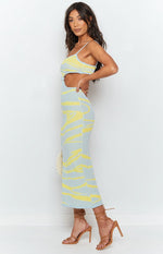 Townes Knit Midi Dress Blue Image