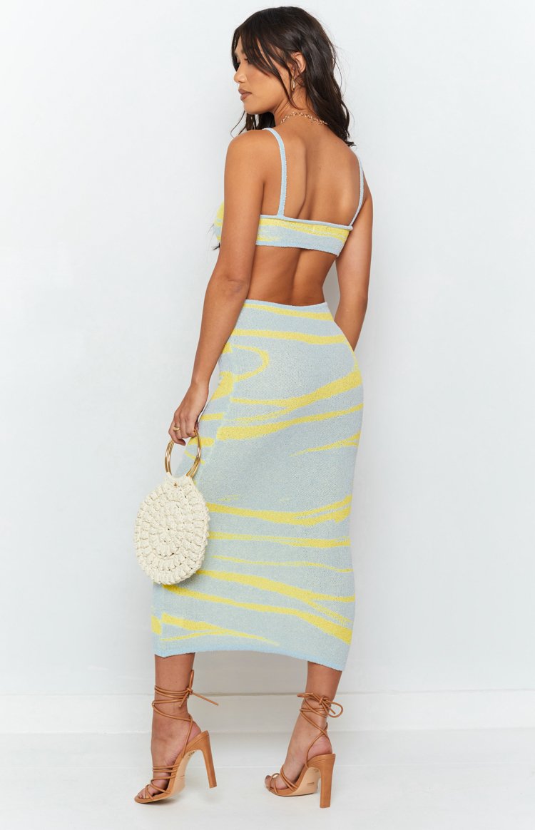 Townes Knit Midi Dress Blue Image