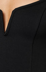 Valentina Black Midi Dress Image