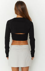 Vixen Black Rib Cami Set Image