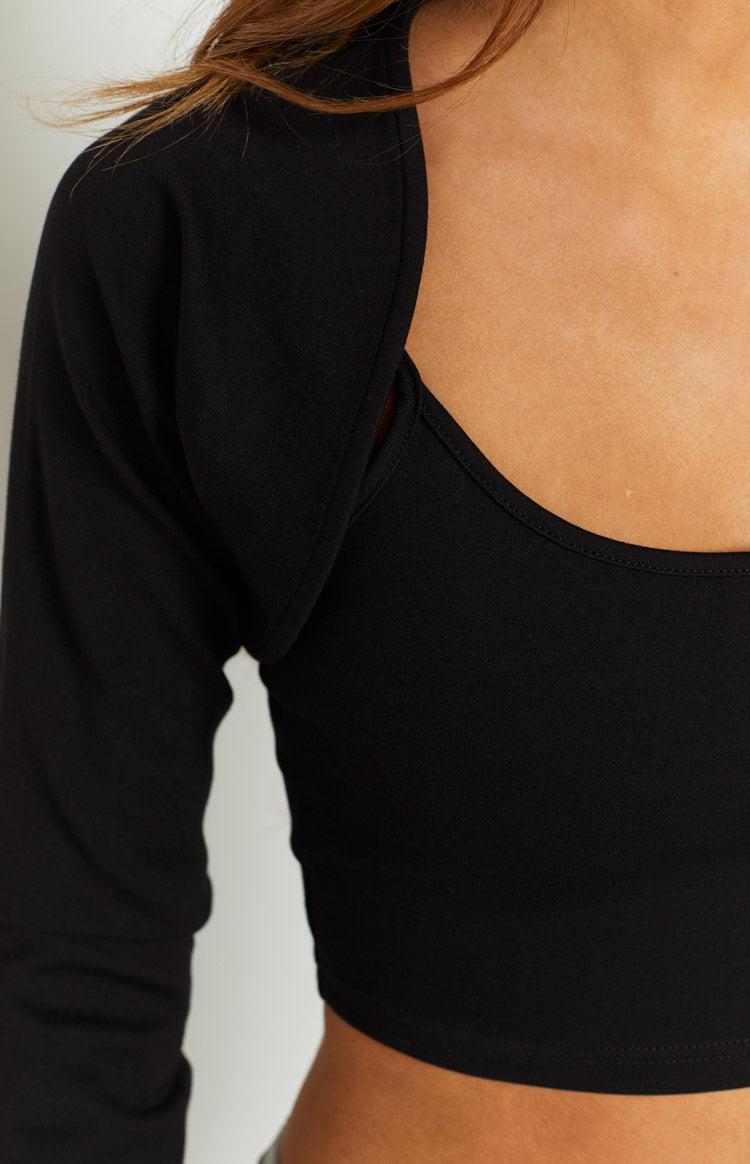Vixen Black Rib Cami Set Image