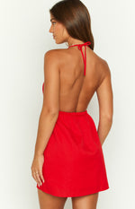 Zinnia Red Mini Dress Image