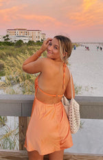 Florence Orange Mini Dress Image