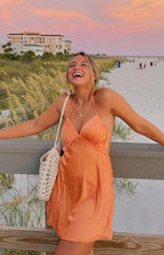 Florence Orange Mini Dress Image