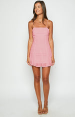 Queency Pink Mini Party Dress Image