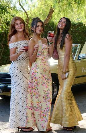 Maiah Yellow Bloom Maxi Dress