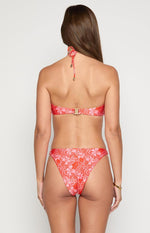 9.0 Swim Cove Pink Floral Bikini Top Image
