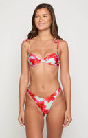 9.0 Swim Bianca Green Floral Bikini Bottoms