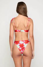 9.0 Swim Bianca Green Floral Bikini Top