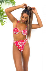 9.0 Swim Jamilla Pink Floral Bikini Bottoms Image