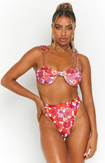 9.0 Swim Jamilla Pink Floral Bikini Bottoms Image