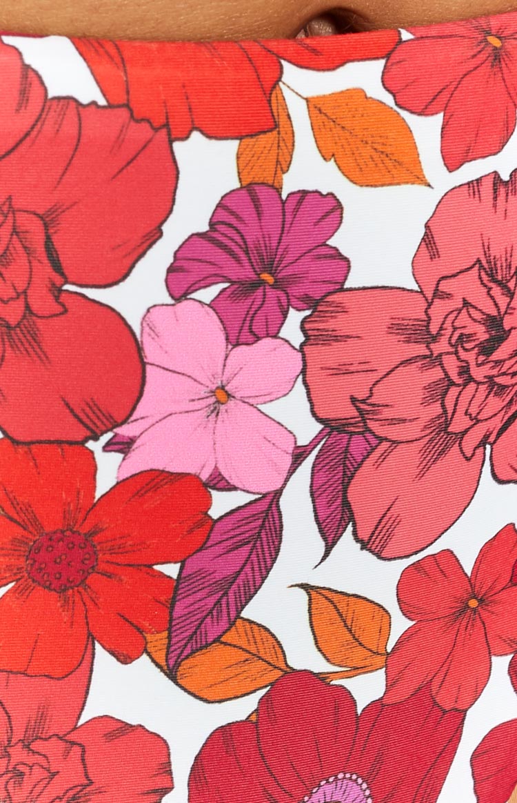 9.0 Swim Jamilla Pink Floral Bikini Bottoms Image