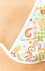 9.0 Swim Montego Summer Multi Print Underwire Bikini Top