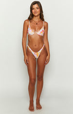 9.0 Swim Montego Wavy Sun Multi Print Underwire Bikini Top Image