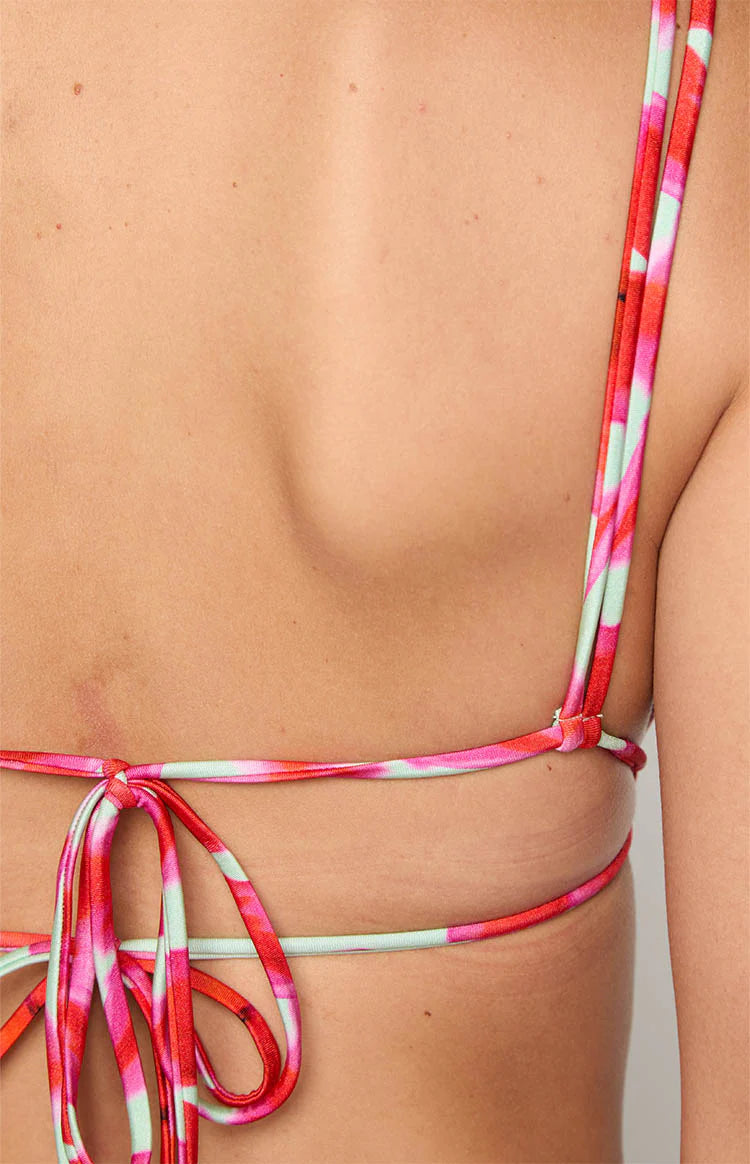 9.0 Swim Sumba Green Floral Bikini Top