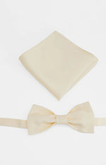 Abel Yellow Bow Tie And Pocket Square Set