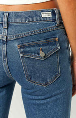 Abrand 99 Low Straight Elena Mid Wash Jeans Image