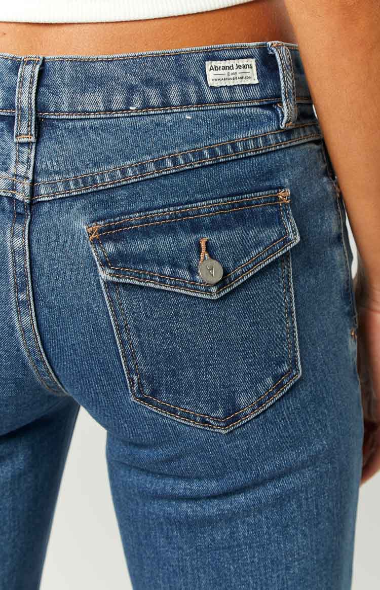 Abrand 99 Low Straight Elena Mid Wash Jeans Image