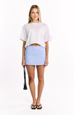 Adrianne Blue Striped Skort Image