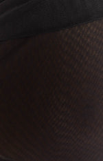 Ahana Black Mesh Mini Cut Out Dress Image