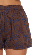 Ailany Brown Floral Shorts Image
