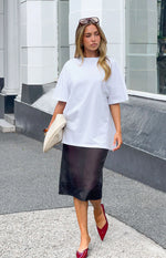 Alba Plain White Tee