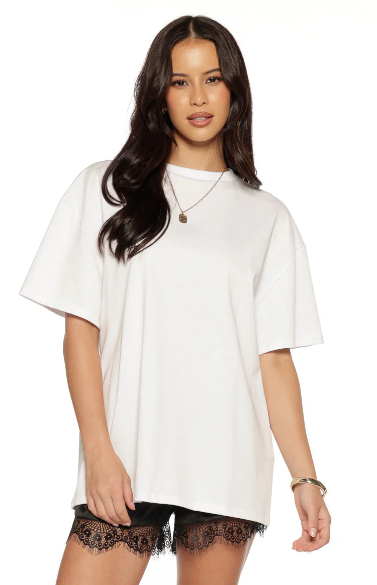 Alba Plain White Tee Image