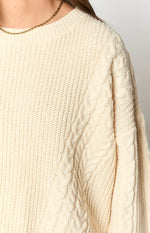 Alex Cream Oversized Sweater