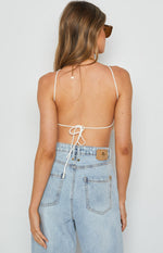 Aleya Crochet Top White Image