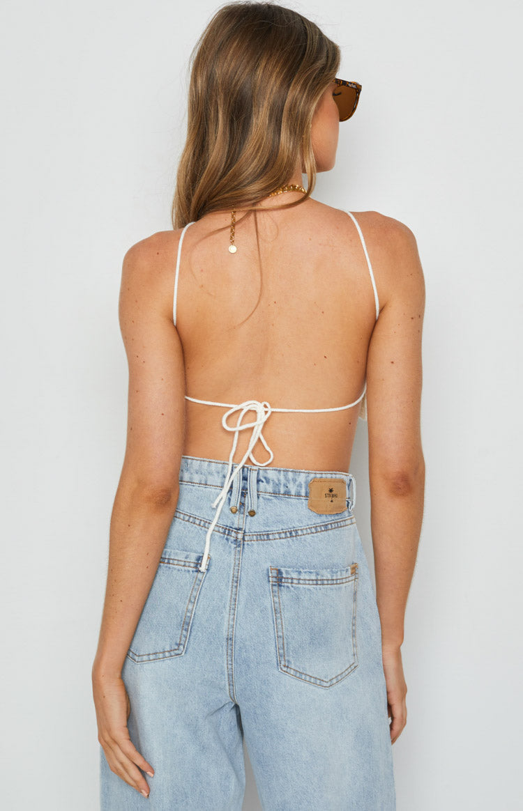 Aleya Crochet Top White Image