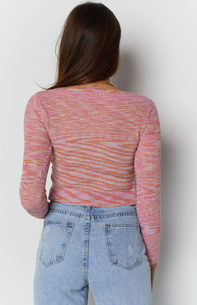 All The Feels Tie Top Pink Image