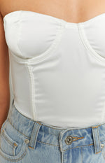 American Girl White Strapless Corset Image