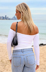 Anabel White Long Sleeve Top