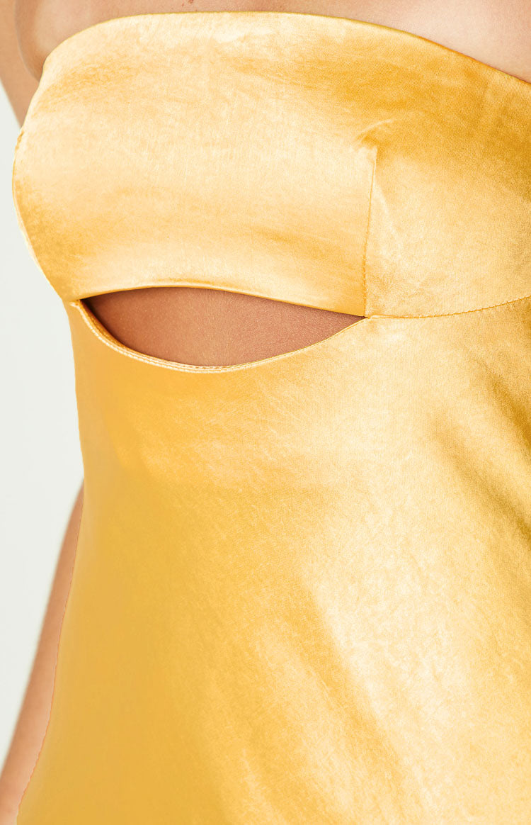 Anais Yellow Mini Dress Image