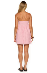 Anderson Red Stripe Strapless Mini Dress Image