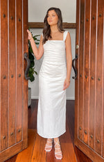Angelic Aura White Maxi Dress Image