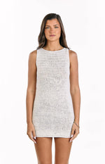 Annalee Cream Crochet Mini Dress