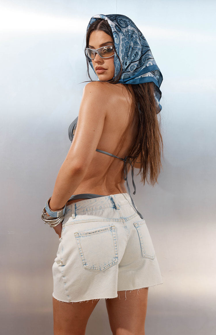 Annette Acid Wash Denim Shorts Image