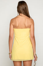 Antoine Yellow Strapless Mini Dress Image